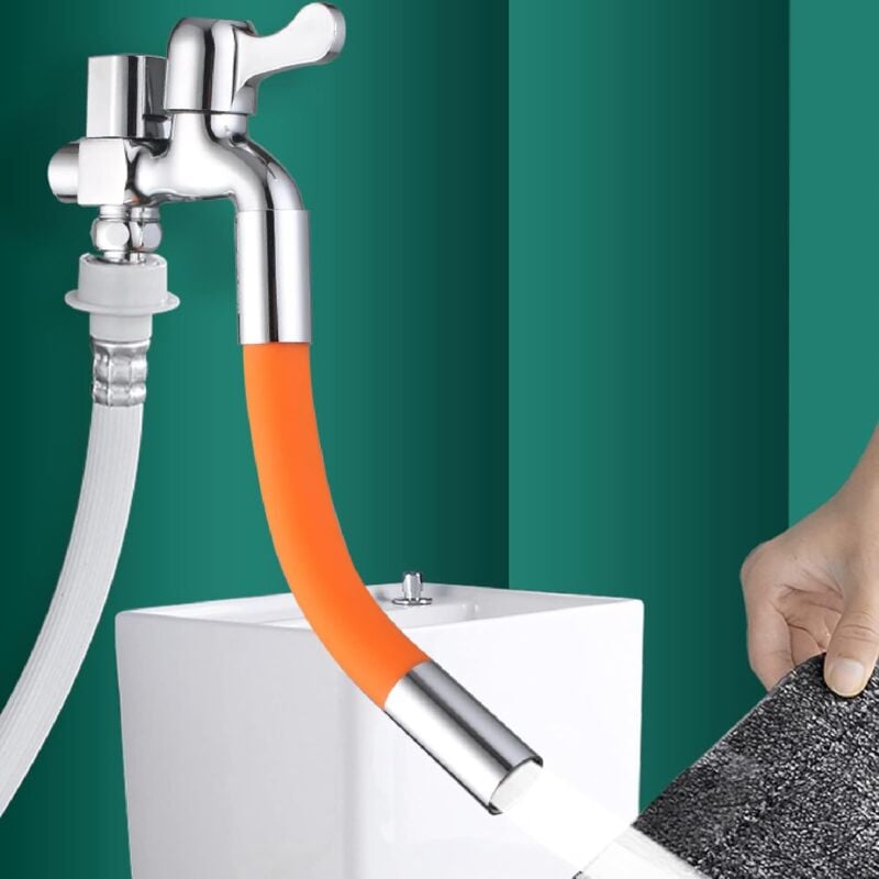 foto del prodotto kcvv tubo flessibile per rubinetto da cucina, prolunga per rubinetto da cucina, tubo flessibile per irrigazione, prolunga per rubinetto