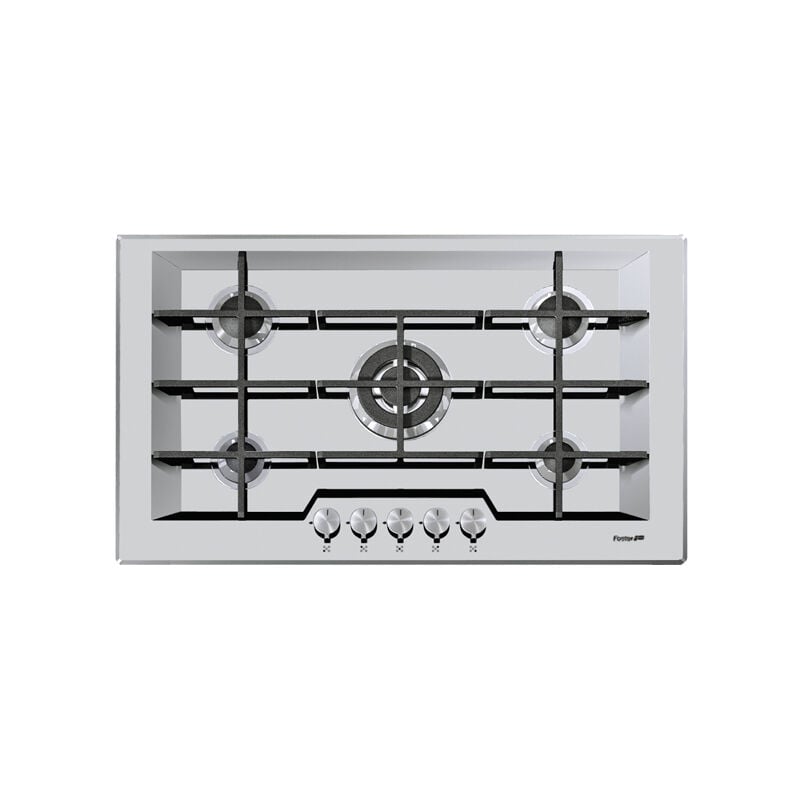 foto del prodotto ke 86.5f.std. colore del prodotto acciaio inox, posizionamento dell apparecchio da incasso, tipo di piano cottura gas. bruciatore piccolo 1100 w,