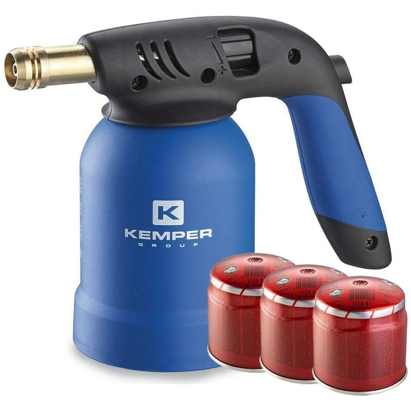 foto del prodotto ke2019 lampada per saldare tornado 3 cartucce gr.190 - kemper