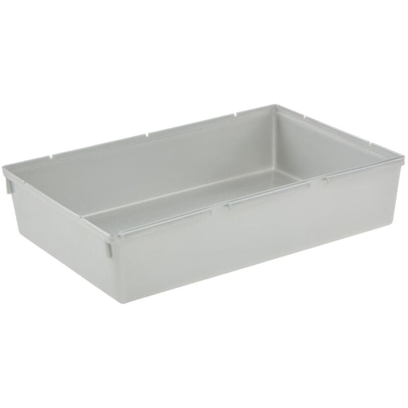 foto del prodotto keeeper organizer per cassetti, ampliabile a piacere, plastica resistente (pp), 23 x 15 x 5 cm, pepe, argento