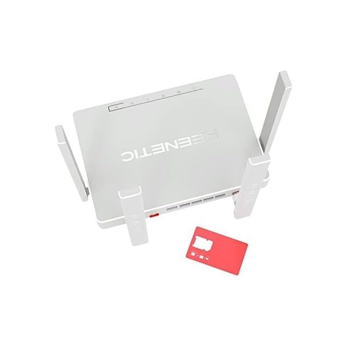 foto del prodotto keenetic hero 4g kn-2311 modem-router 4g 4 porte 1gbps wi-fi ax1800 mesh vpn parental control media server menu multi lingua