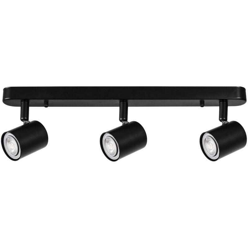 foto del prodotto keeper triplex proyector triple para bombillas gu10 en color negro