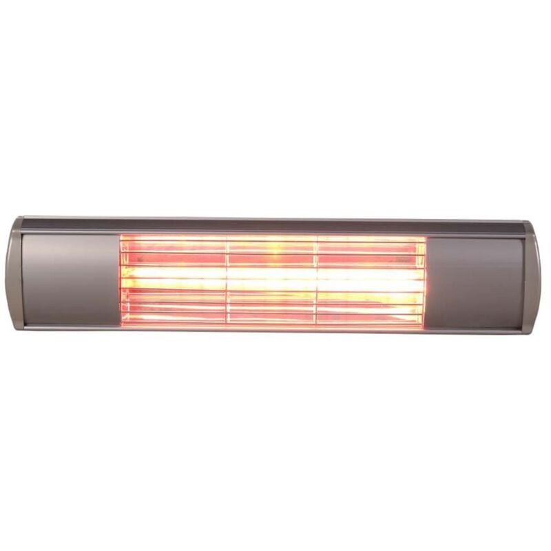 foto del prodotto kekai stufa elettrica a parete infrarossi alogena 2000w per interni e esterni golden tube 71,5x16x11,5 cm