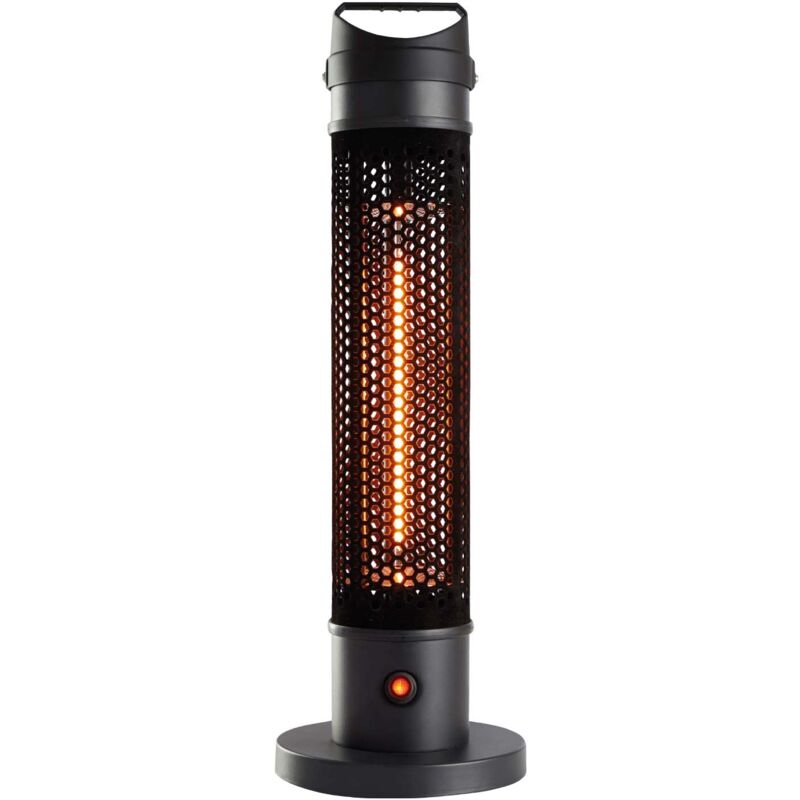 foto del prodotto kekai stufa elettrica portatile infrarossi fibra di carbonio per interni e esterni 1000w 20x20x61 cm