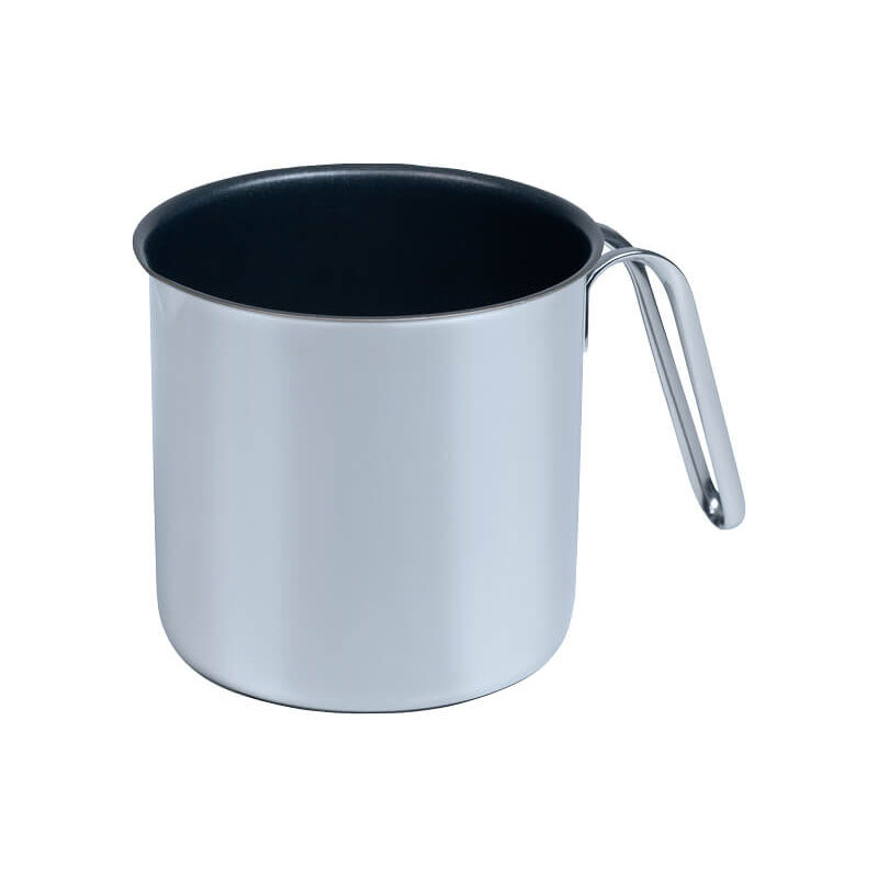 foto del prodotto kelomat perfect bricco per latte in acciaio inox con beccuccio 12 cm antiaderente ad induzione