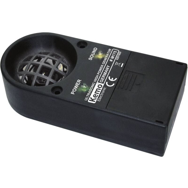 foto del prodotto kemo m 175 scaccia animali principio di funzionamento multifrequenza campo di azione 100 m 1 pz.