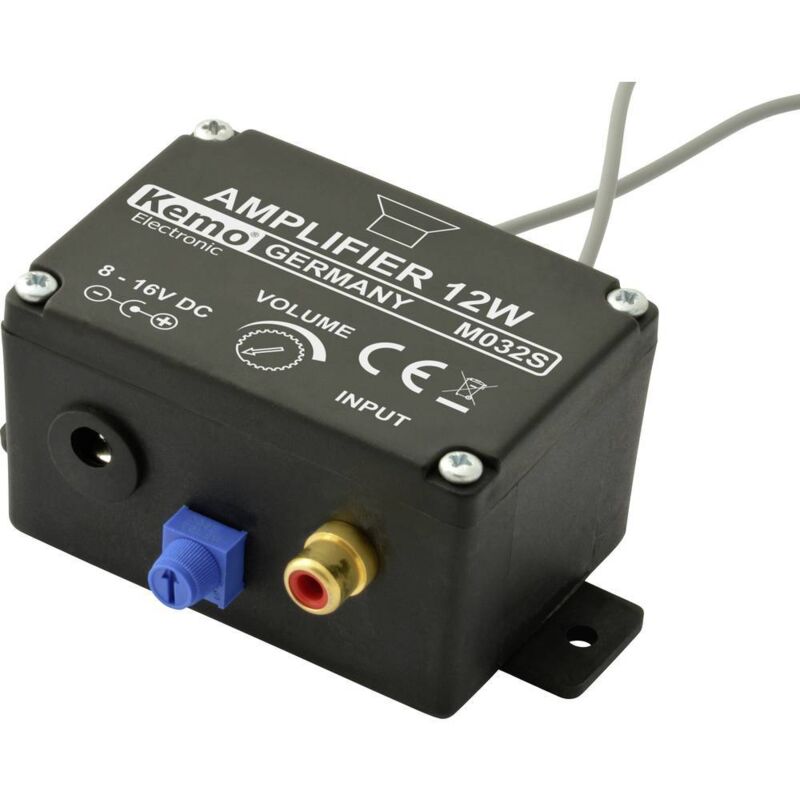 foto del prodotto kemo m032s amplificatore mono componente sfuso 6 v dc, 9 v dc, 12 v dc, 16 v dc 12 w 4 