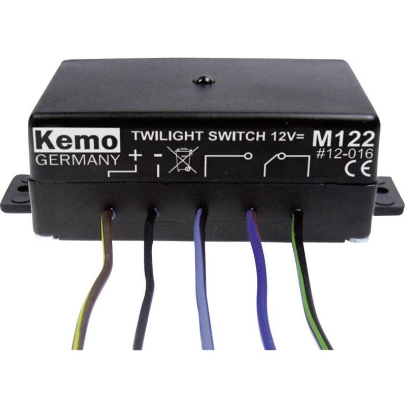 foto del prodotto kemo m122 interruttore crepuscolare componente sfuso 12 v dc