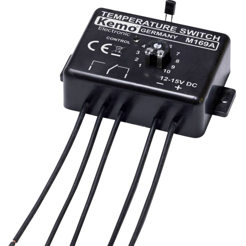 foto del prodotto kemo m169a interruttore di temperatura componente sfuso 12 v dc 0 100 c