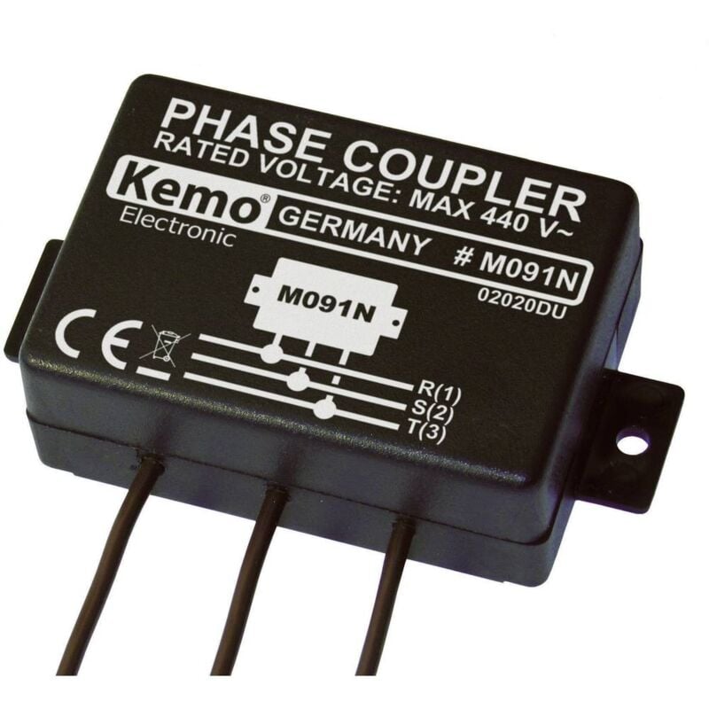 foto del prodotto kemo powerline m091n accoppiatore di fase componente sfuso tensione ingresso range 400 v ac max. 