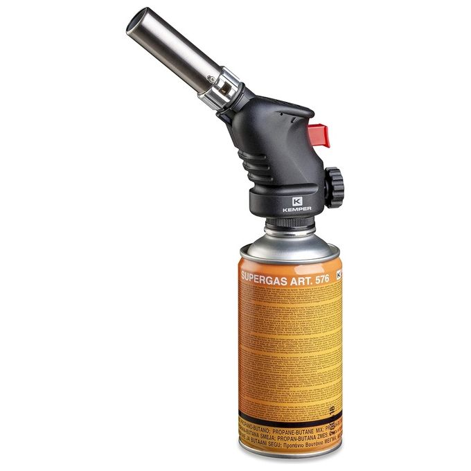 foto del prodotto kemper art. 1060 completo di cartuccia supergas 300 ml art. 576 per saldatrici inverter e a filo