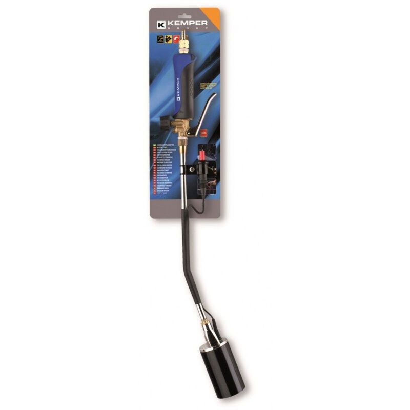foto del prodotto kemper cannello bruciatore a leva media lunghezza con accensione a piezo elettrica per edilizia e giardinaggio