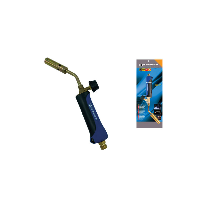 foto del prodotto kemper cannello con rubinetto bruciatore e valvola in ottone con beccuccio 2 cm d.20