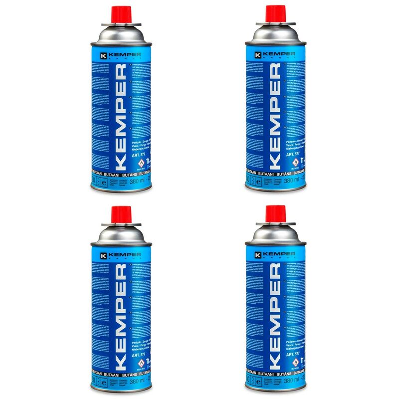 foto del prodotto kemper cartuccia gas butano da 227 gr confezione 4 cartucce
