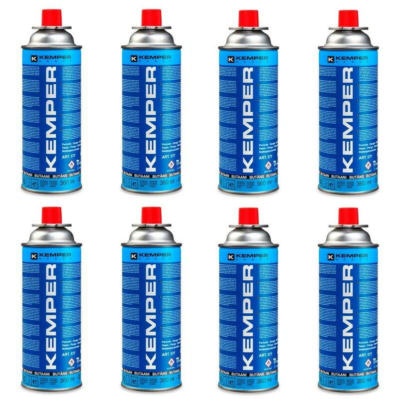 foto del prodotto kemper cartuccia gas butano da 227 gr confezione 8 cartucce