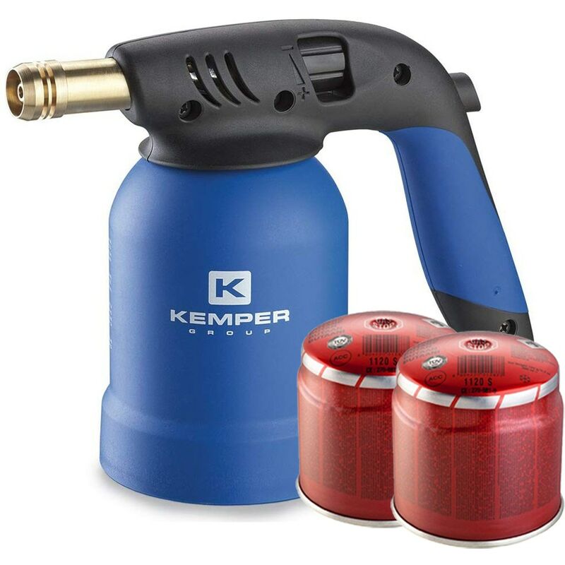 foto del prodotto kemper ke2019 lampada per saldare tornado 2 cartucce gr.190