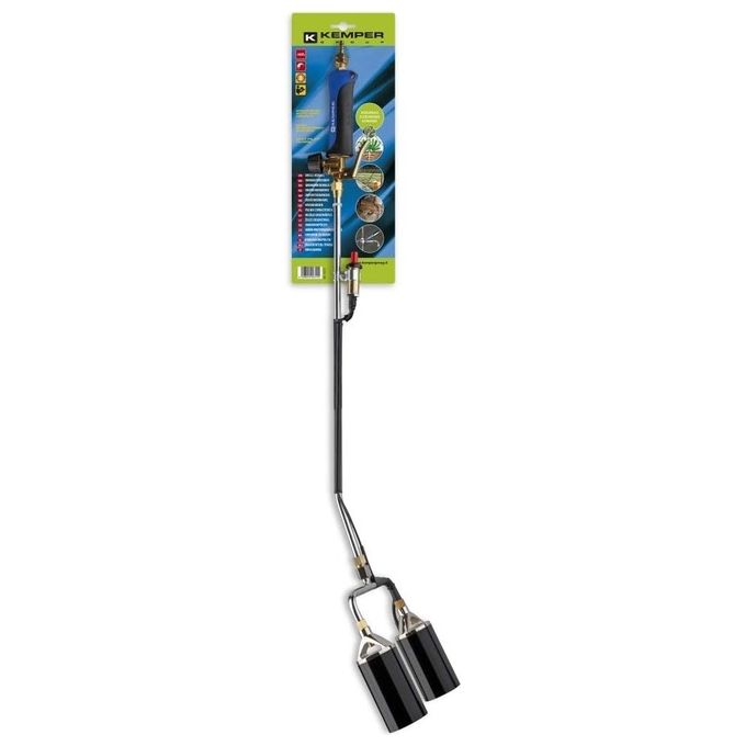 foto del prodotto kemper potente bruciaerba professionale per trattare ampie superfici con due bruciatori di diametro 60 mm per uso agricolo e manutenzione aree pubbliche