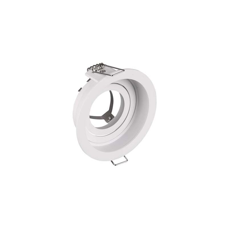 foto del prodotto kenai faretto da incasso rotondo orientabile bianco d. 9,2cm