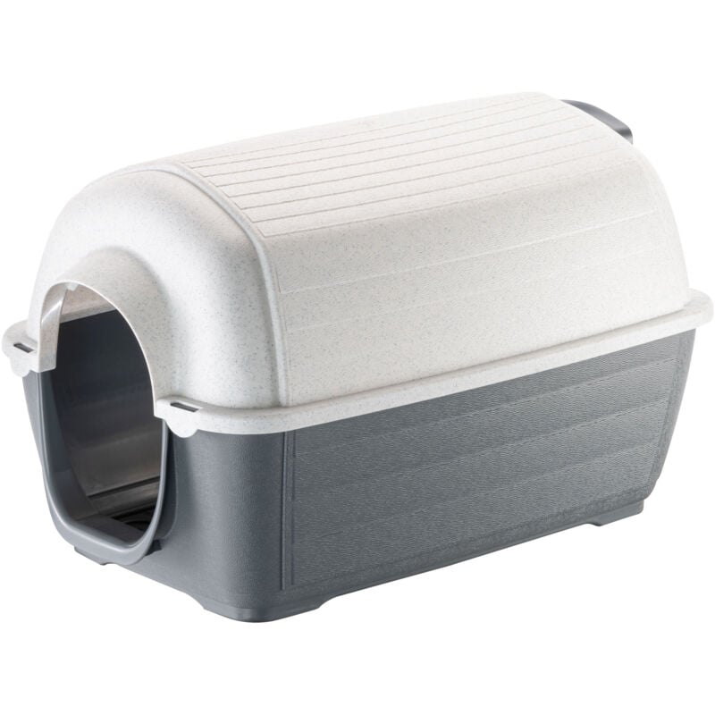 foto del prodotto kenny cuccia per cani in resina termoplastica 5 misure. variante kenny mini misure 40 x 66 x h 40 cm grigio ferplast
