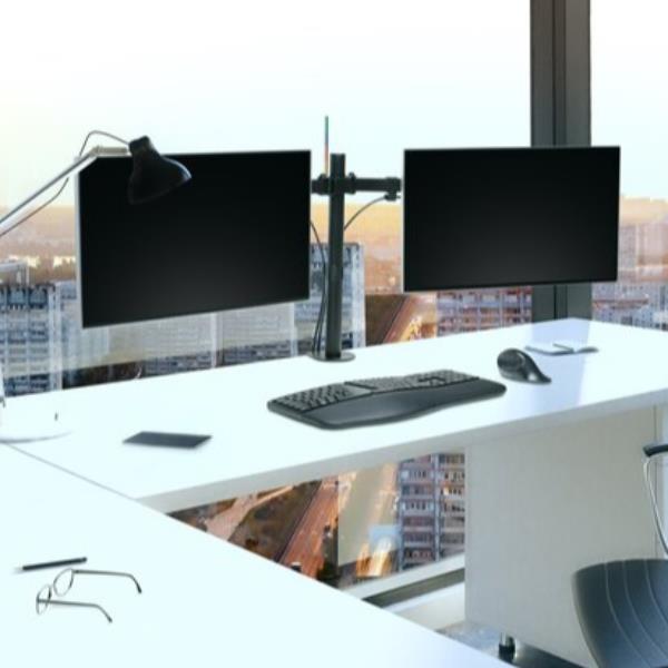 foto del prodotto kensington braccio estensibile ergonomico per monitor doppio smartfit 