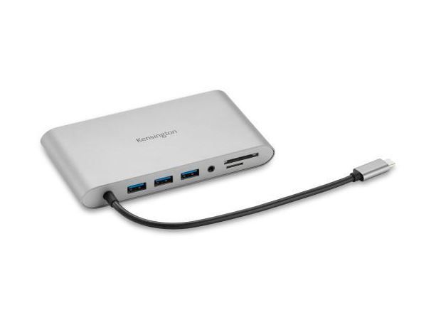 foto del prodotto kensington docking station portatile senza driver doppia uscita video uh1440p usb c 5 gbps dp hdmi vga