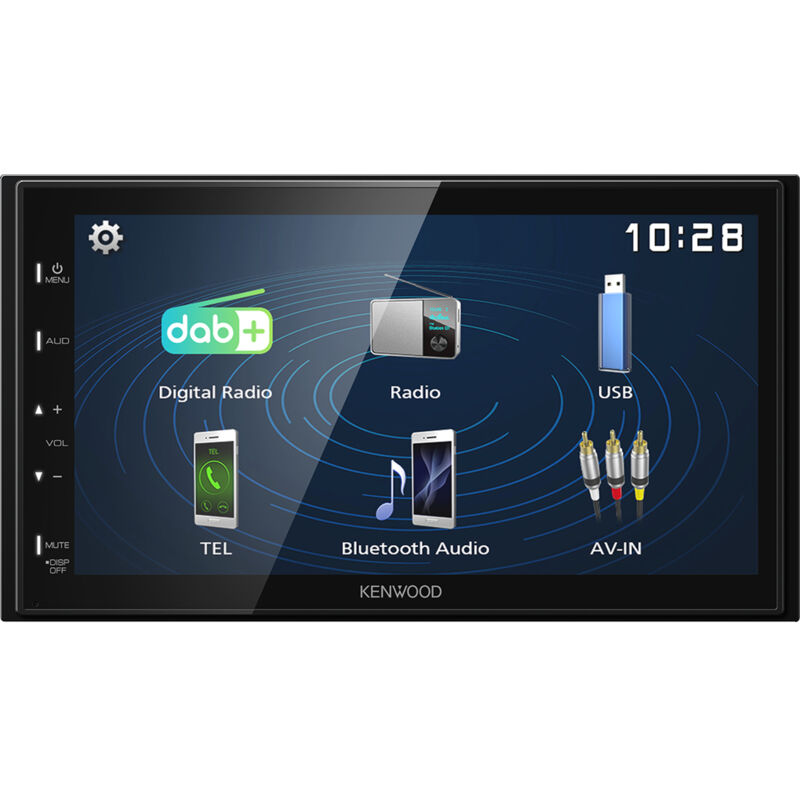 foto del prodotto kenwood electronics dmx129dab ricevitore multimediale per auto nero 64 w bluetooth