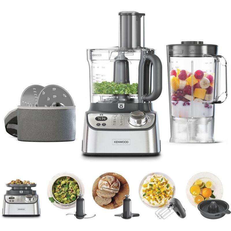 foto del prodotto kenwood fdm71.450ss multipro express weigh robot da cucina con 8 accessori dedicati, velocit regolabile con funzione pulse, bilancia digitale