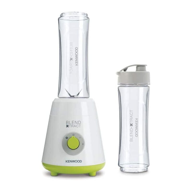 foto del prodotto kenwood frullatore smp060wg smoothie to go con due borracce da 0,6l in dotazione, 2 velocit e pulse, lame in acciaio removibili, impugnatura