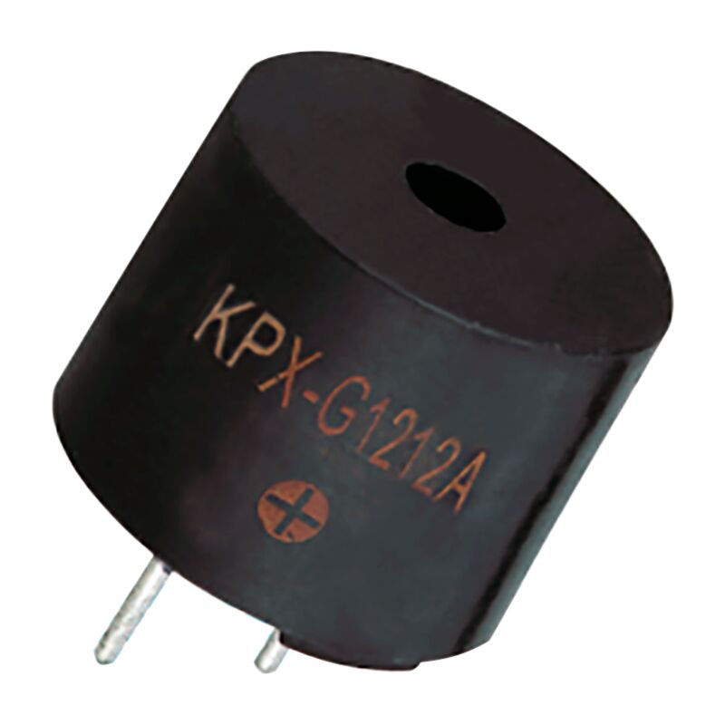 foto del prodotto kepo buzzer elettromagnetico con circuito oscillatore per circuito stampato, 12mm, 85db, 12vdc 30ma kpx g1212a