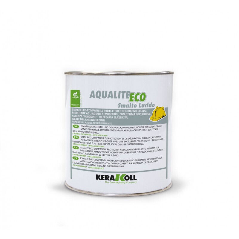 foto del prodotto kerakoll aqualite eco smalto lucido elastico resistente protettivo 0,75l