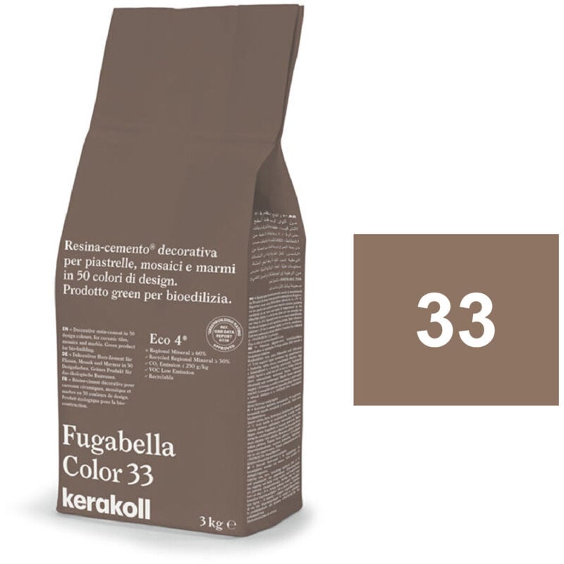 foto del prodotto kerakoll fugabella color 33 resina stucco piastrelle mosaici marmi 3 kg