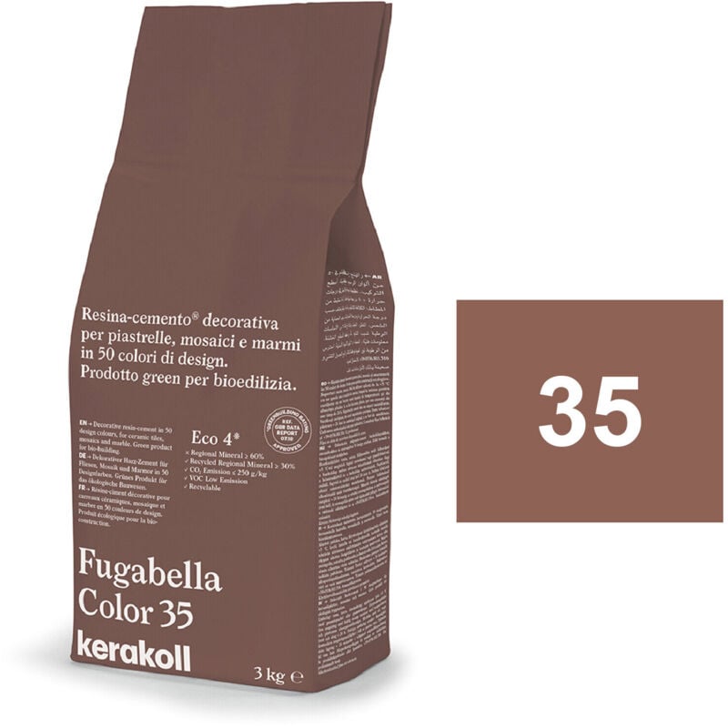 foto del prodotto kerakoll fugabella color 35 resina stucco piastrelle mosaici marmi 3 kg