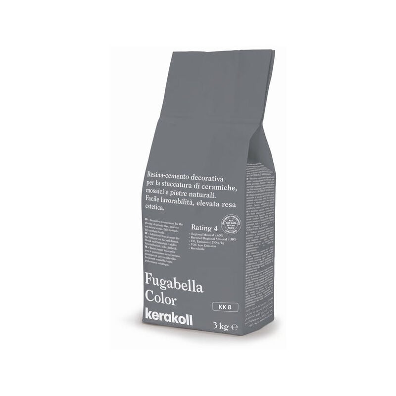 foto del prodotto kerakoll fugabella color kk 8 resina cemento per stuccatura kg 3