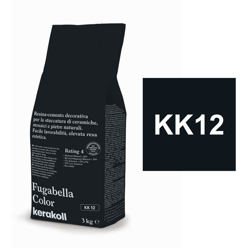 foto del prodotto kerakoll fugabella color kk12 resina stucco piastrelle mosaici marmi 3 kg