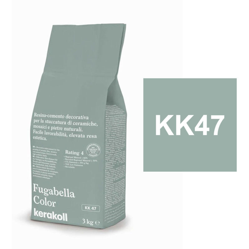 foto del prodotto kerakoll fugabella color kk47 resina stucco piastrelle mosaici marmi 3 kg