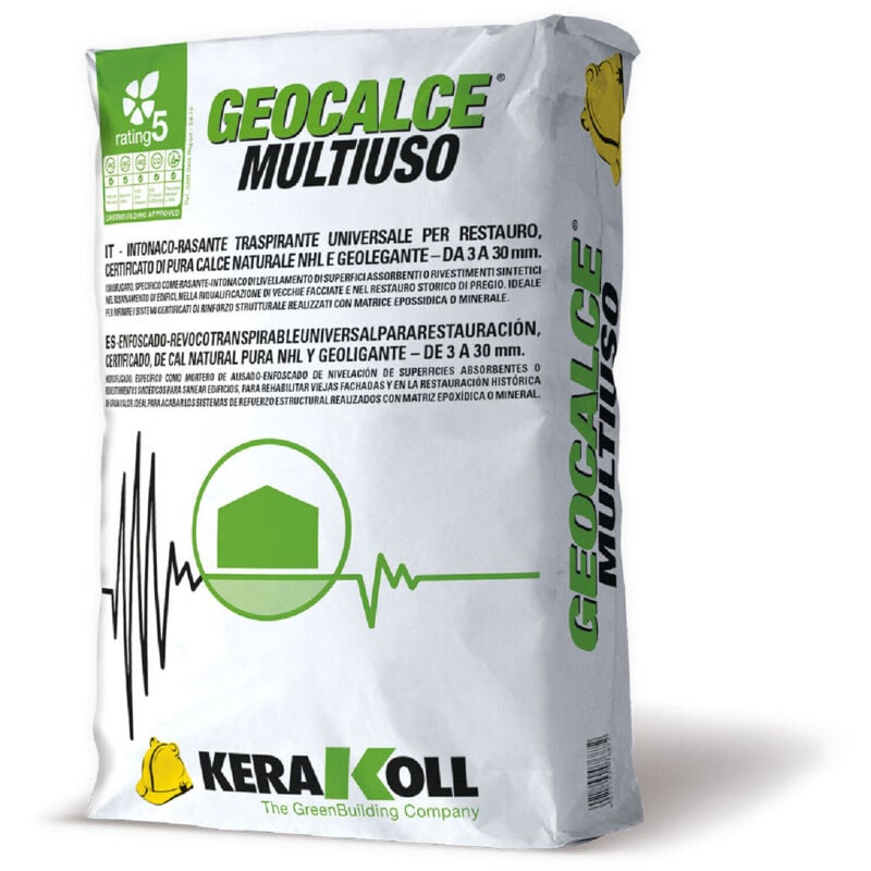 foto del prodotto kerakoll geocalce multiuso rasante traspirante universale 25 kg