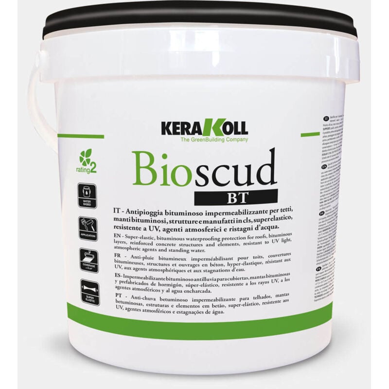 foto del prodotto kerakoll guaina bioscud bt 4kg - membrana impermeabilizzante elastomerica