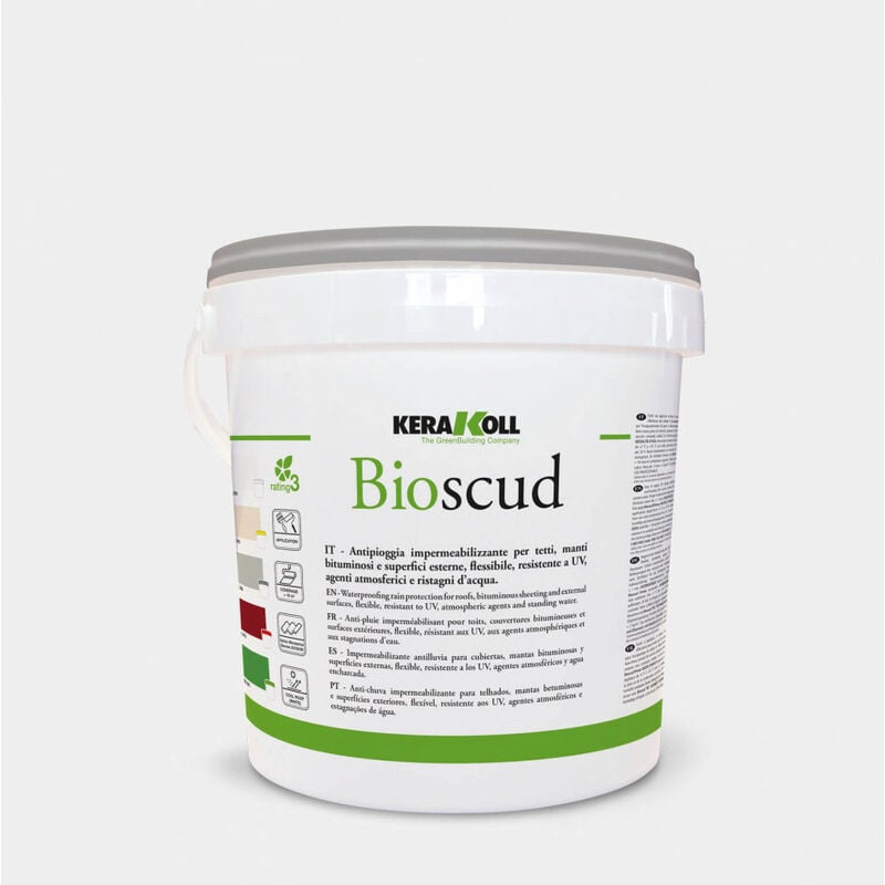 foto del prodotto kerakoll guaina liquida colorata bioscud 20 kg col. grigia conf. da 20 kg