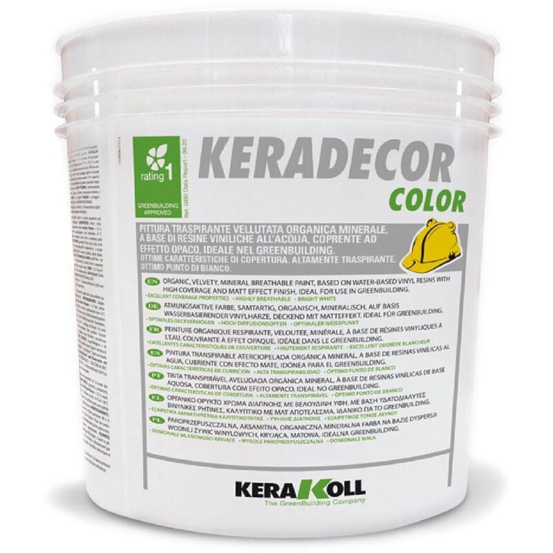 foto del prodotto kerakoll keradecor color pittura traspirante vellutata minerale 4 lt