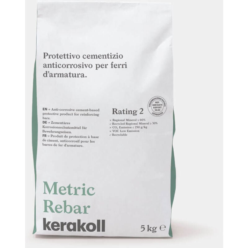 foto del prodotto kerakoll metric rebar protettivo cementizio anticorrosivo per ferri d armatura kg 5