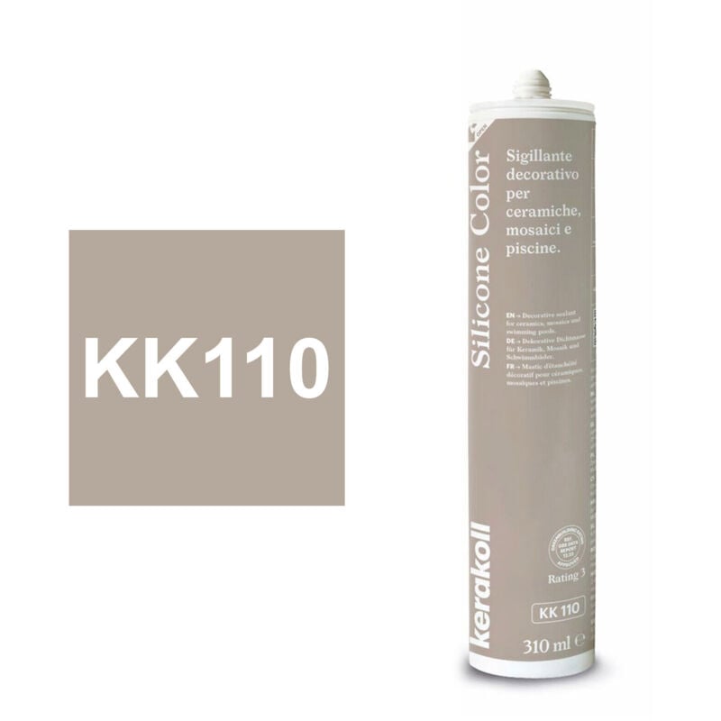 foto del prodotto kerakoll silicone color kk110 sigillante decorativo ceramiche 310 ml