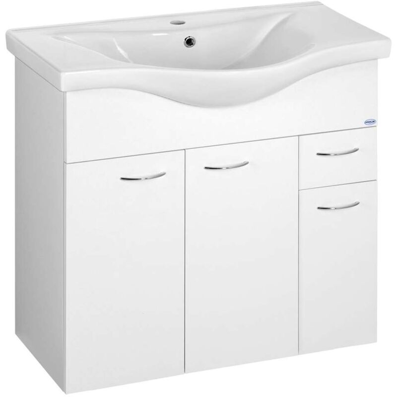 foto del prodotto keramia fresh mobile lavabo 75x74x35 cm, bianco 50082a aqualine
