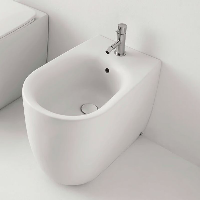 foto del prodotto kerasan bidet a terra nolita bianco lucido
