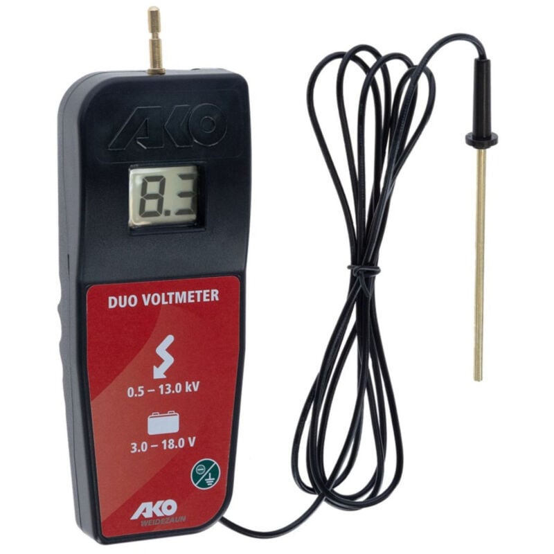 foto del prodotto kerbl 2022 voltmetro digitale alta e bassa tensione 9 12 v per misurazioni elettriche
