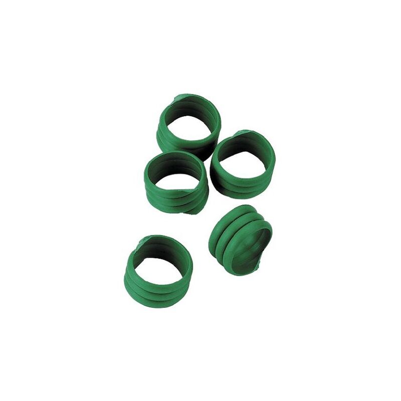 foto del prodotto kerbl anello a spirale per identificazione di polli, tacchini e phaisani, verde, 16 mm, blister 20 unit 