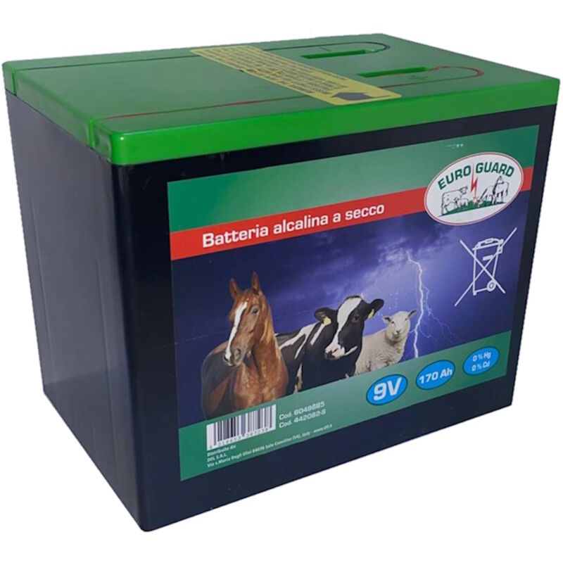foto del prodotto kerbl euro guard batteria alcalina a secco per recinti elettrici 9 volt 170 ah