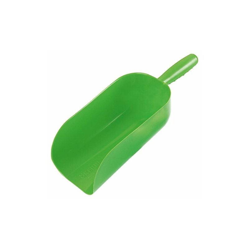 foto del prodotto kerbl pala verde di plastica per mangime, gatti, cavalli e altri animali domestici capacit di 2 kg