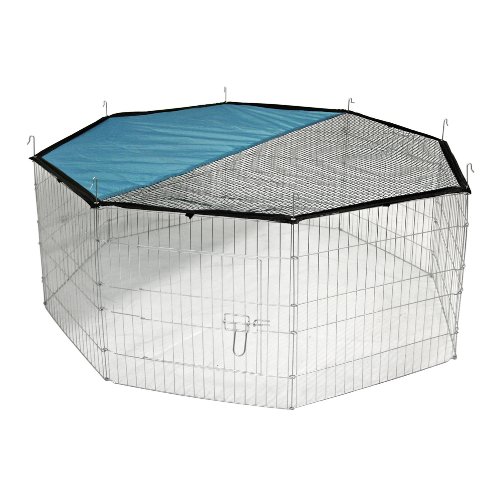 foto del prodotto kerbl pet recinto ottagonale telo per protezione solare 8 pz da l 57 x h 56 cm