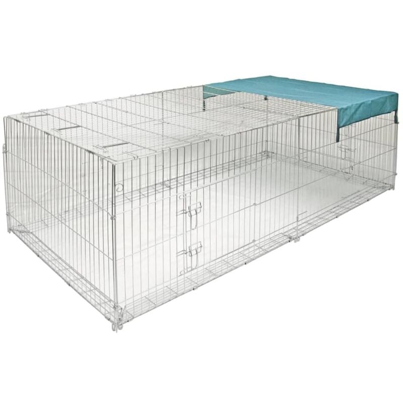 foto del prodotto kerbl recinto piccoli animali barriera antifuga 230x115x70 cm cromo