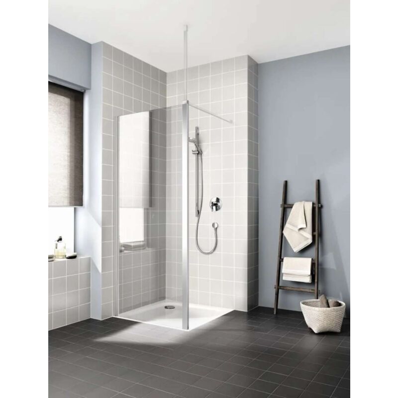 foto del prodotto kermi cada xs parete doccia wdw, 120x200 cm, color argento lucido vetro trasparente ckwdw12020vpk